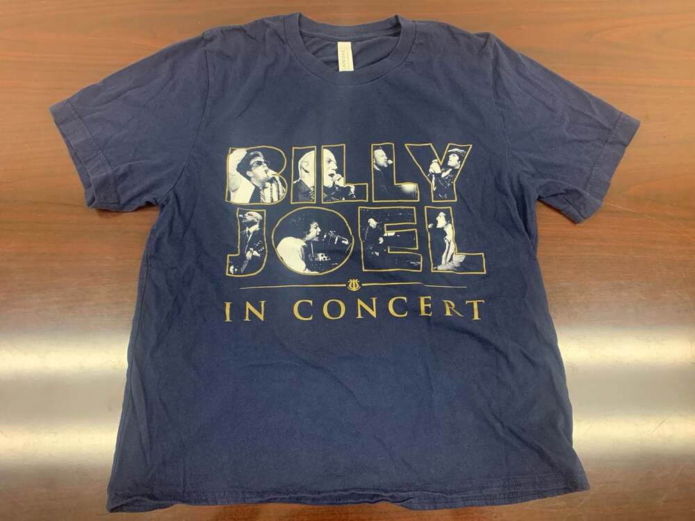 BELLA+CANVAS Billy Joel In Concert 2022 Tour T-Shirt Navy Blue Size M